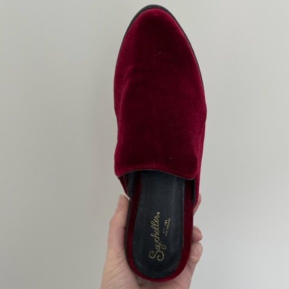 Seychelles - Red Velvet Slider Sz 8.5 - Picture 2 of 5